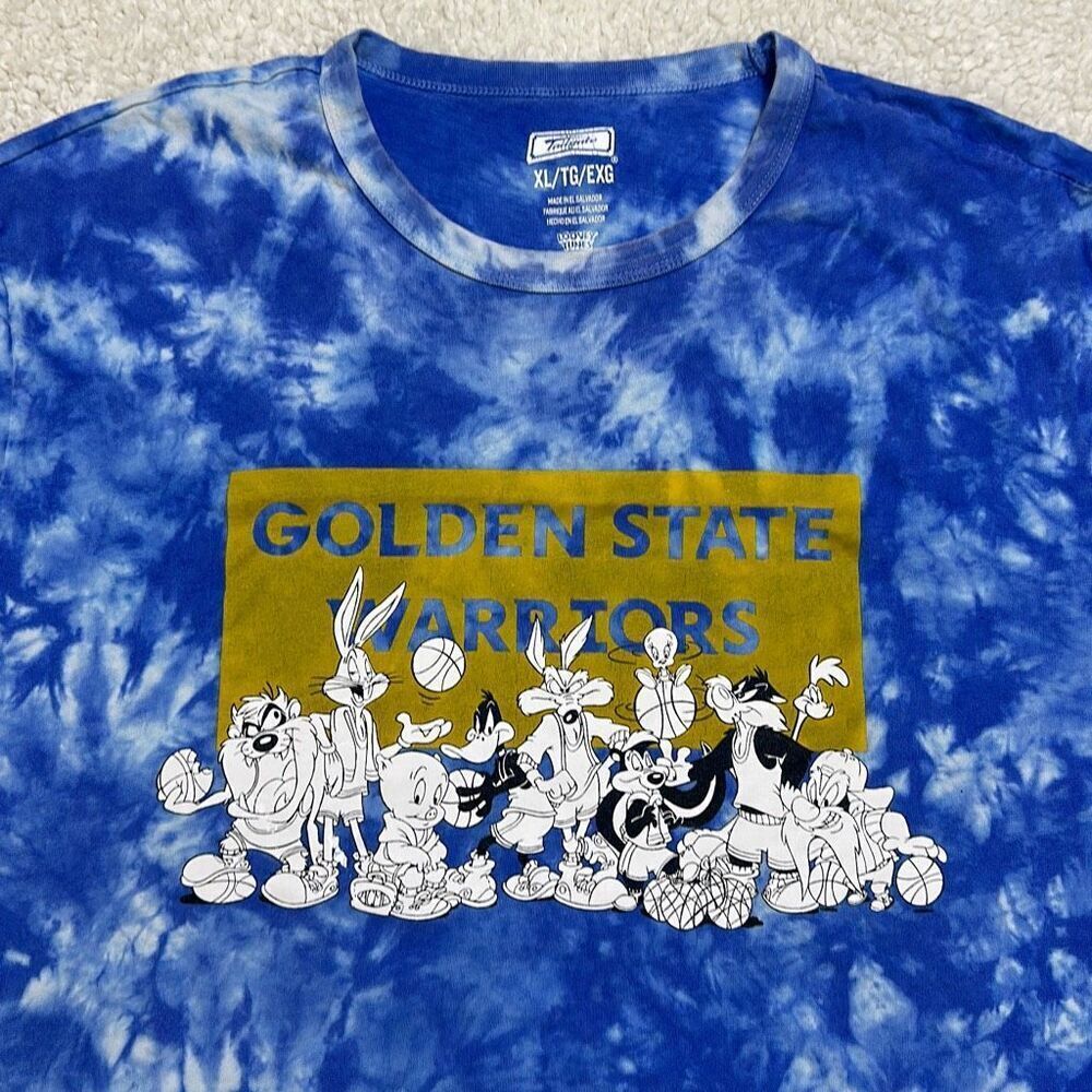 Tailgate Golden State Warriors Looney Tunes Tie Dye T-Shirt X-Large
